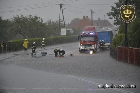 Około 15 nad terenem naszej gminy przetoczyła się burza  z intensywnymi opadami i  gradem oraz wyładowaniami atmosferycznymi. W trakcie ulewy spadał grad wielkości „groszku” o średnicy przekraczającej 12 mm. W następstwie intensywnego opadu, […]