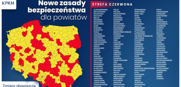 Czerwona strefa w Powiecie Kolbuszowskim od 17.10. 2020 r (sobota). Jest nowa lista 152 powiatów, w tym cały powiat kolbuszowski. W woj. podkarpackim powiaty: brzozowski, dębicki, jarosławski, kolbuszowski, leżajski, łańcucki, […]